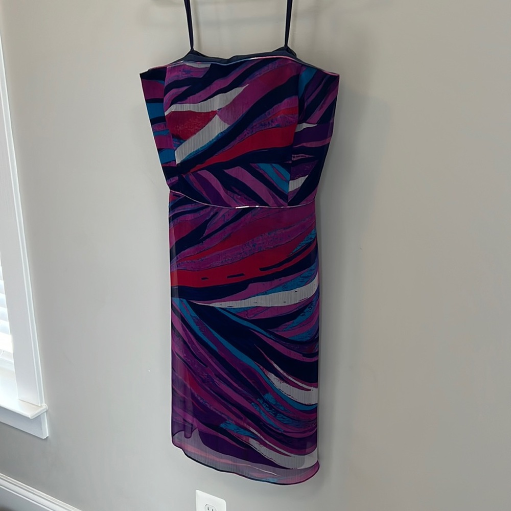Banana Republic jewel tone strapless dress